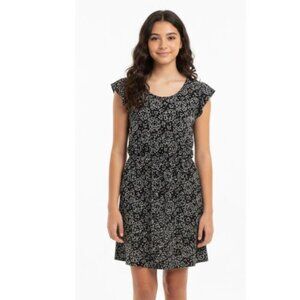 Epic Threads Black and White Hearts Fit and Flare Mini Dress Youth Size XL